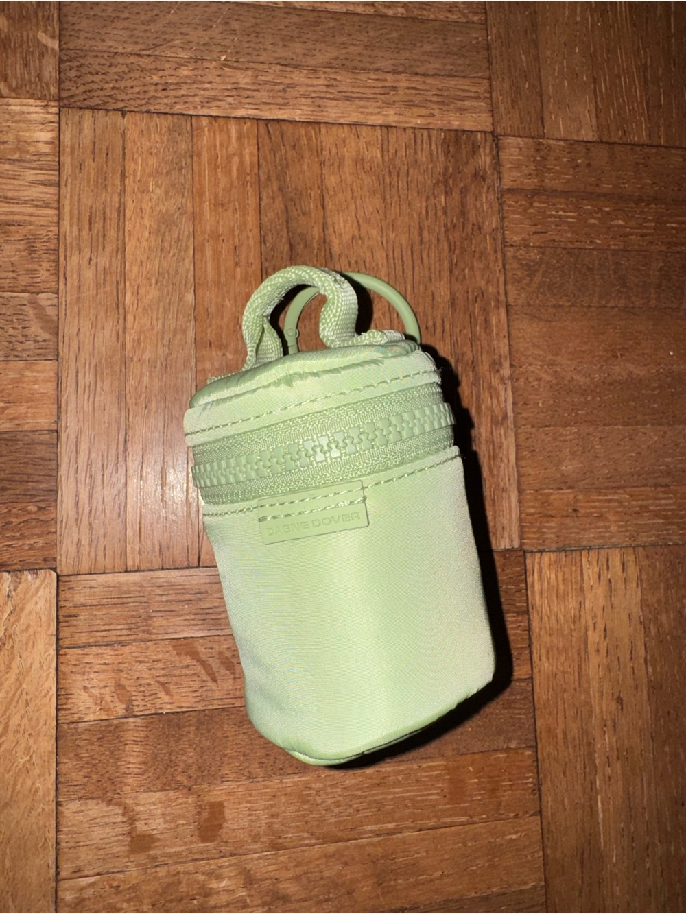 Dagne Dover Mila keychain in matcha latte green